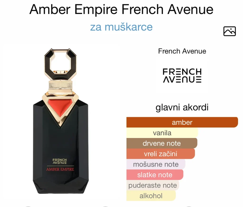french avenue amber empire note